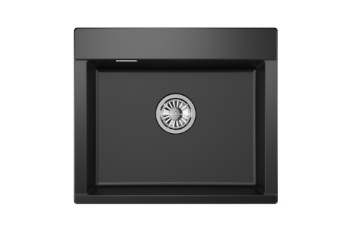 Кухонная мойка Granula 5804, ТУРМАЛИН 58х50 цвет черный поверхность матовая - фото 2