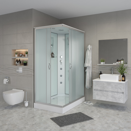 Душевая кабина Niagara Classic 431853QG 110х80 прямоугольная с крышей ориентация универсальная - фото 3