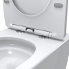Унитаз приставной BelBagno FLAY BB1003CB-TOR/SC белый с сиденьем микролифт безободковый смыв торнадо