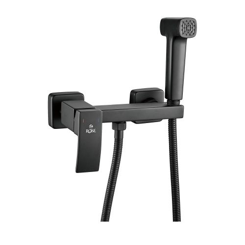 Гигиенический душ со смесителем Rose R1505H-1 черный - фото 2