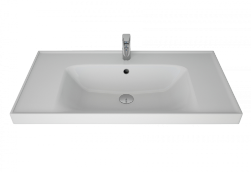 Раковина керамическая Art&Max TECHNO 641617 91х46 подвесная цвет белый