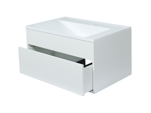 Тумба с раковиной Uperwood Lotus Premium 39340207460 80х50х44 цвет белый матовый - фото 2