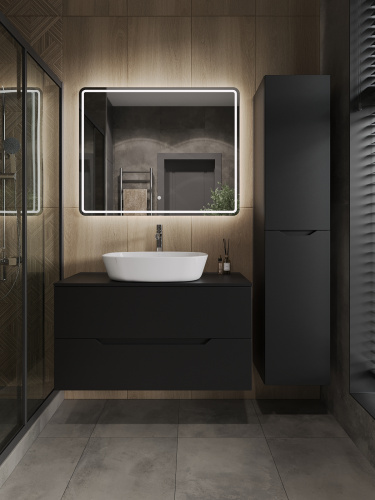 Тумба с раковиной Orange Line Li-100TubMDF+B08-500W 101х46х68 - фото 5