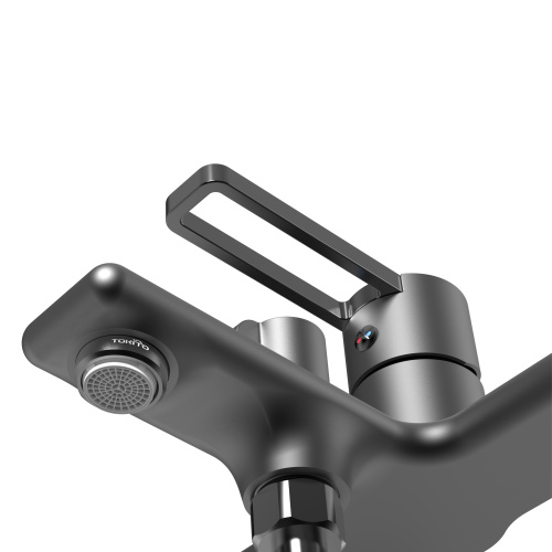 Смеситель для ванны Tokito KUDO TOK-KUD-1014 настенный черный - фото 4