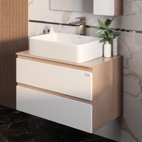 Столешница Onika АЛЕСТА 680001 80х46 накладная цвет кемень светлый - фото 2