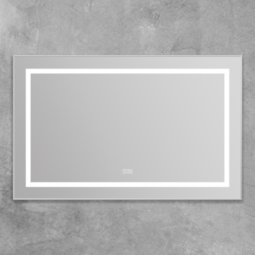 Зеркало в ванную BelBagno Kraft SPC-KRAFT-1085-685-TCH-WARM 109х69 цвет серый - фото 3