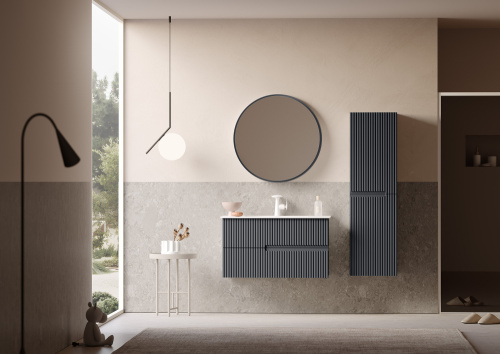 Тумба с раковиной Orka Moonlight 5003445 91х51х51 цвет антрацит матовый - фото 2