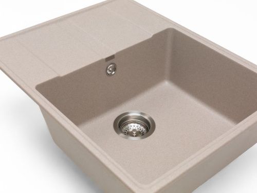 Кухонная мойка Grandex Aqua 600313 65х50 цвет бежевый поверхность матовая - фото 5