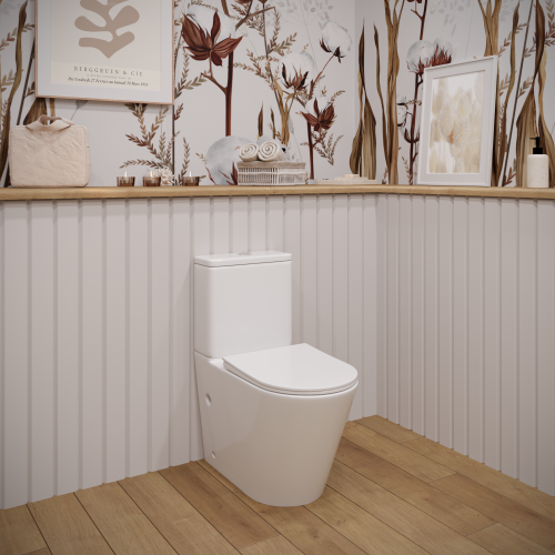 Унитаз-компакт напольный с бачком Stella Polar Гранада SP-00001857 белый с сиденьем микролифт безободковый смыв торнадо - фото 2