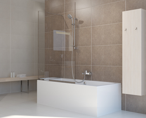 Ванна акриловая Vitra Neon 52540001000 180х80 пристенная прямоугольная без ножек - фото 2