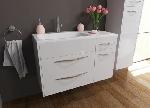 Тумба с раковиной Эстет Barcelona ФР-00003595 90х45х61 подвесная цвет белый - фото 2