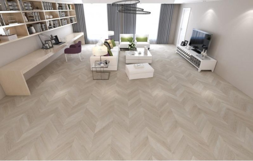 SPC ламинат Damy Floor CHEVRON DF02-Ch Пале-Рояль толщина 0.5 см 43 класс 600х127 - фото 4