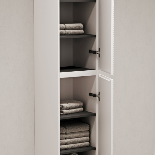 Шкаф-пенал Sancos FOLK PFL35W 35х35х165 подвесной цвет белый - фото 5