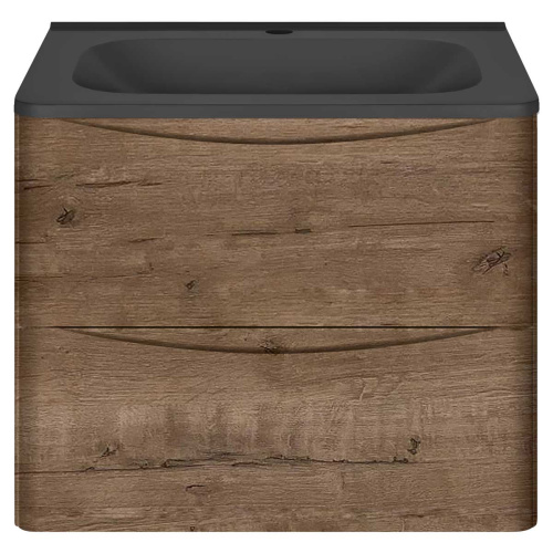 Тумба под раковину Vincea Paola VMC-2P600VO 59х47х50 подвесная цвет коричневый - фото 5