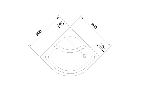 Душевой поддон Royal Bath CK RB90CK 90х90 акрил белый с ножками - фото 5