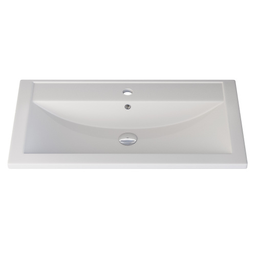 Раковина кварцевая Uperwood Foster Quartz 291030036 80х46 полувстраиваемая цвет белый - фото 4