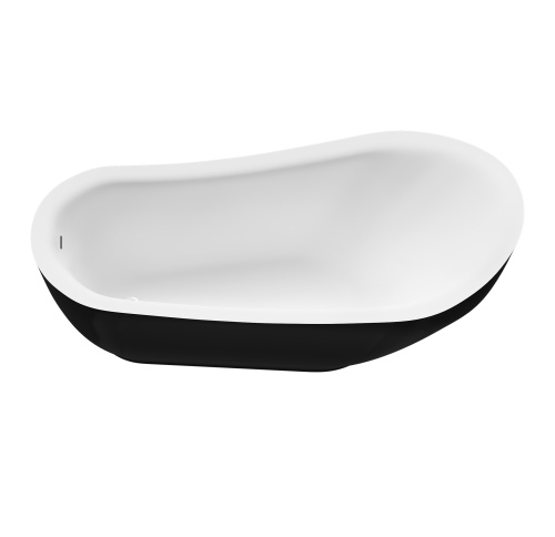 Ванна акриловая Grossman Style GR-2303MB 180х89 отдельностоящая овальная с каркасом - фото 3