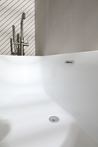 Ванна акриловая Allen Brau Priority 2.31005.20B 160х78 пристенная асимметричная с ножками - фото 3