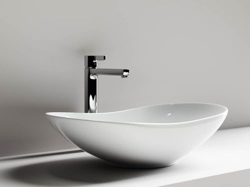 Раковина из сантехнического фарфора Ceramica Nova ELEMENT CN6015 60х40 накладная цвет белый без отверстий под смеситель - фото 4