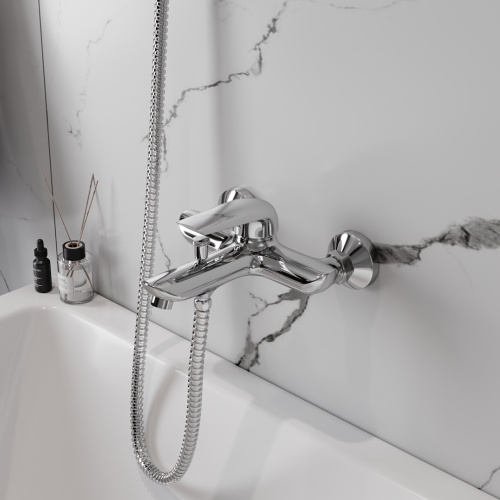 Смеситель для ванны Teymi Hanna T10205 настенный хром - фото 4