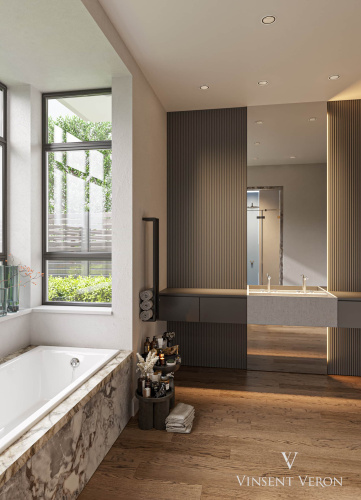 Ванна чугунная Vinsent Veron Devon VDV1807545H/E60327CH-AS 180х75 пристенная прямоугольная с ножками с ручками - фото 3