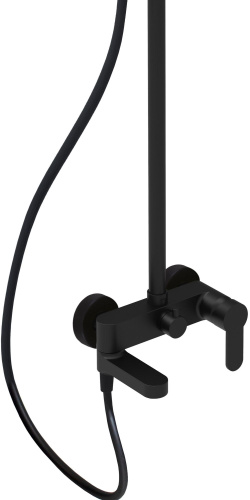 Душевая стойка Paffoni Blu ZCOL632NO настенная цвет черный - фото 2