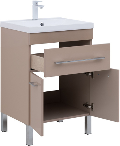 Тумба под раковину Aquanet Верона 00304534 57х47х83 напольная цвет коричневый - фото 2