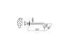 Излив Plumberia Selection Ixo SPT0258CR настенный хром