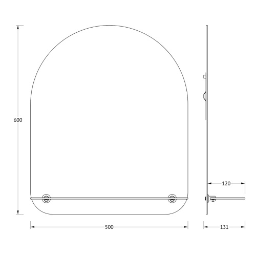 Зеркало в ванную Evoform Optima BY 0509 50х60 цвет хром - фото 2