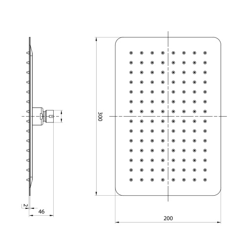 Верхний душ LeMark LM9490S хром - фото 2