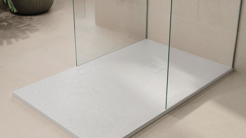 Душевой поддон Zenon Korvit 4000.000.000.000.18841 90х90 искусственный камень жемчужный - фото 5