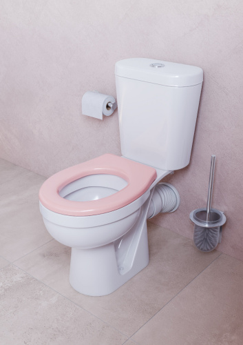 Унитаз-компакт напольный с бачком Santek Каспер 1WH501847 белый/розовый с сиденьем каскадный смыв - фото 5
