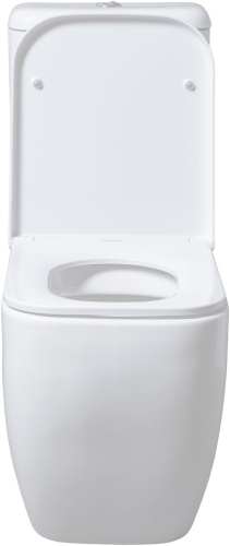 Чаша унитаза напольная Allen Brau Infinity 4.21001.20 цвет белый без бачка с сиденьем микролифт безободковая каскадный смыв - фото 2