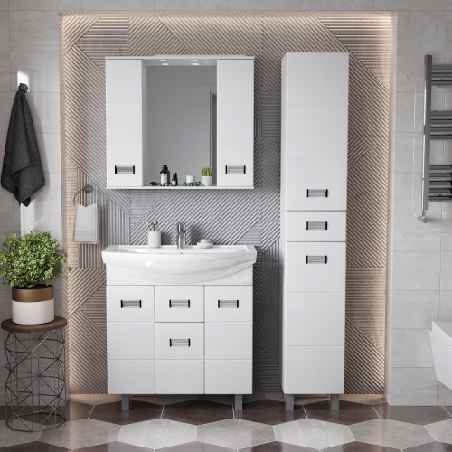 Зеркало-шкаф Onika Балтика 208024 80х16х71 подвесной цвет белый - фото 5