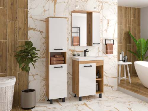 Тумба под раковину Misty Крафт П-Кра-07060-011 57х36х70 напольная - фото 5