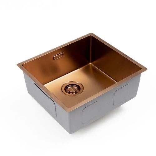 Кухонная мойка Grandex Aqua 5010862 49х44 цвет медь поверхность матовая - фото 4