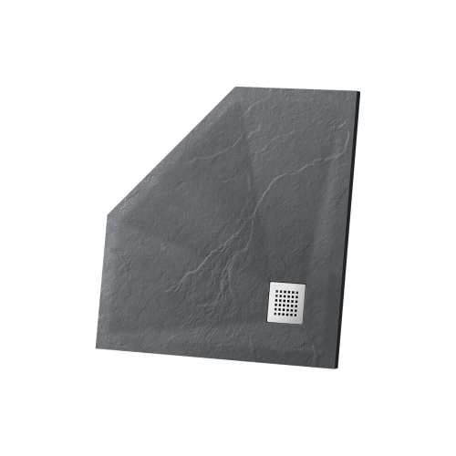 Душевой поддон Vincea H25 VST-4SP9090A 90х90 искусственный камень антрацит