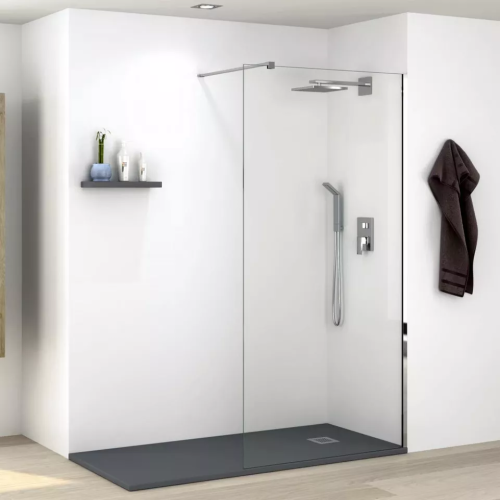 Душевая перегородка Parly T100 100х190 стекло прозрачное профиль хром глянцевый - фото 3