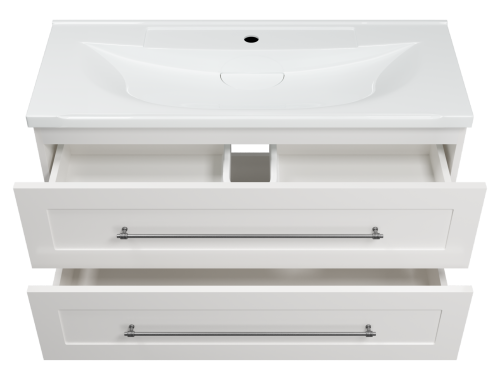 Тумба под раковину Misty Марта П-Мрт09100-011Пр 99х41х52 подвесная - фото 3