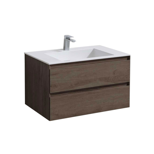 Тумба под раковину Vincea Luka VMC-2L800RO 79х48х47 подвесная цвет коричневый - фото 5