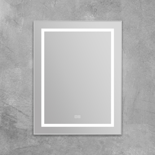 Зеркало в ванную BelBagno Kraft SPC-KRAFT-685-885-TCH-WARM 69х89 цвет серый - фото 3