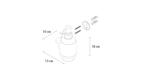 Дозатор жидкого мыла Fixsen Bogema FX-78512 - фото 3