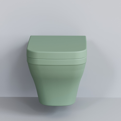 Унитаз подвесной Ambassador Benefit 203T21001R-202T21001 мятный матовый с сиденьем - фото 3