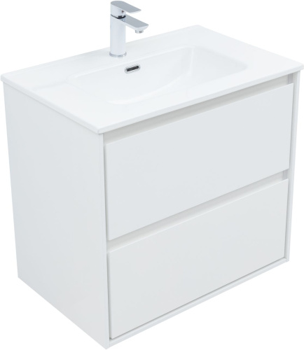 Тумба под раковину Aquanet Милан 00336368 70х45х64 подвесная цвет белый - фото 5