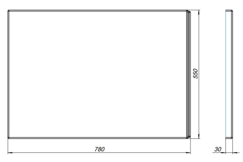 Экран боковой Aquanet Lotos 00330886 - фото 2