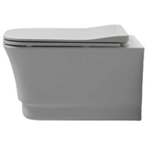 Чаша унитаза подвесная White Ceramic Idea W1000305 цвет черный матовый без сиденья безободковая