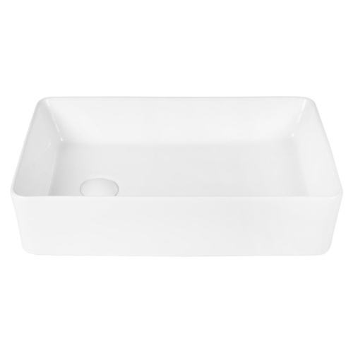 Раковина из сантехнического фарфора Bond Cube S67-500 52х34 накладная цвет белый глянцевый - фото 2