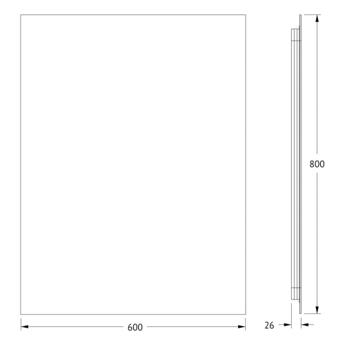 Зеркало в ванную Defesto GLOW DF 2507 60х80 - фото 2