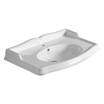 Раковина из санфаянса Simas Arcade AR864bi*1 90х56 подвесная цвет белый 1 отверстие под смеситель