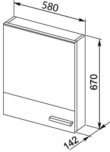 Зеркало-шкаф Aquanet Верона 00175344 58х14х67 подвесной цвет белый - фото 5
